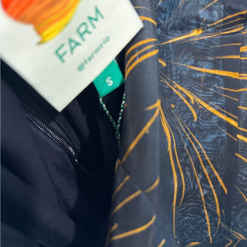 Farm Rio: Black Fireworks Sleeveless Open Back Maxi Dress - Picture 14 of 14